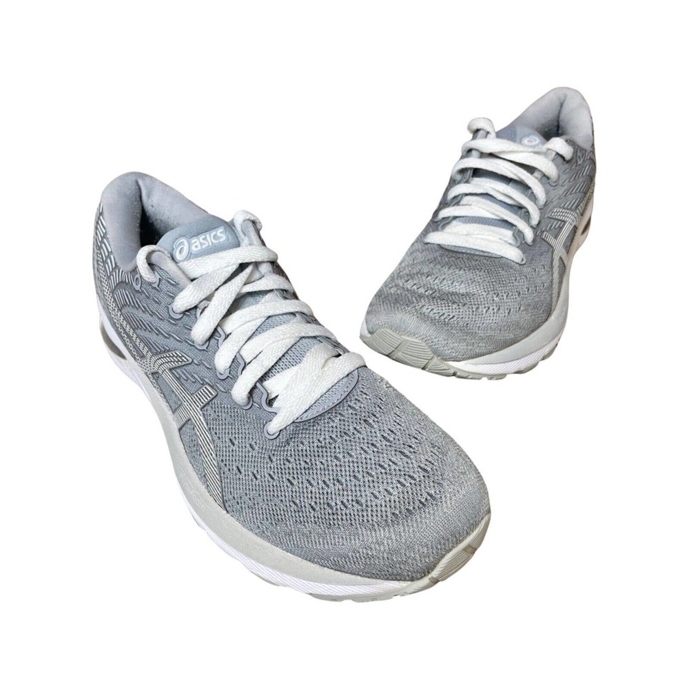 Asics Womens Gel Cumulus 22 1012A741 Piedmont Gray Running Shoes Lace Up Sz 9